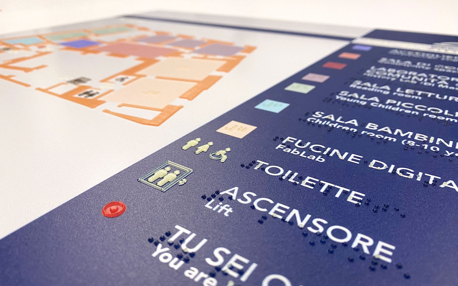 stampa 3d braille trasparente