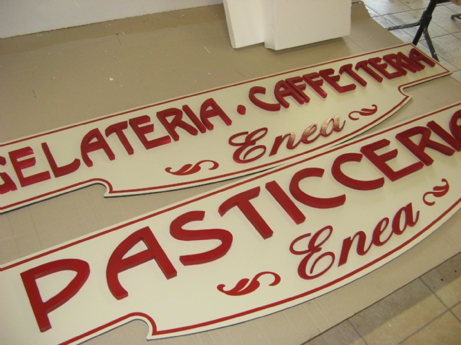 Insegne 3D in rilievo
