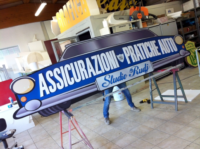 Insegne 3D in rilievo