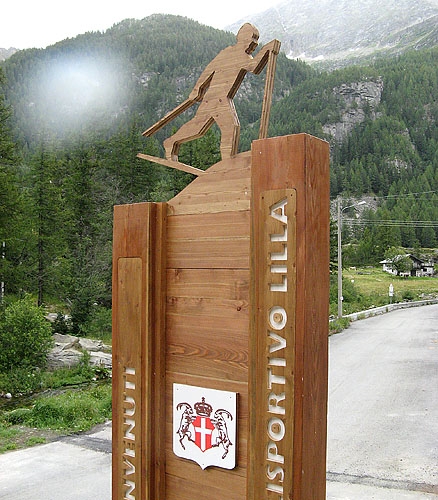 Struttura in legno per entrata centro sportivo 1
