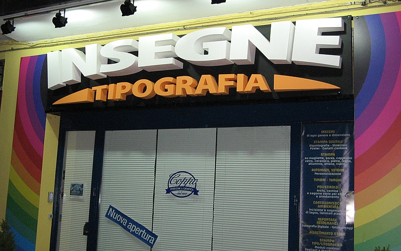 Insegne in Polistirolo