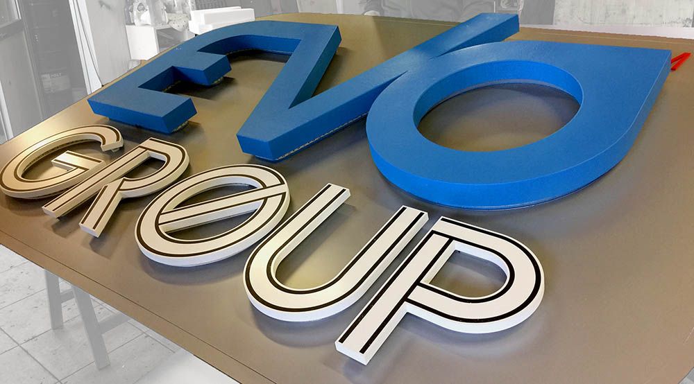 Insegne 3D in rilievo