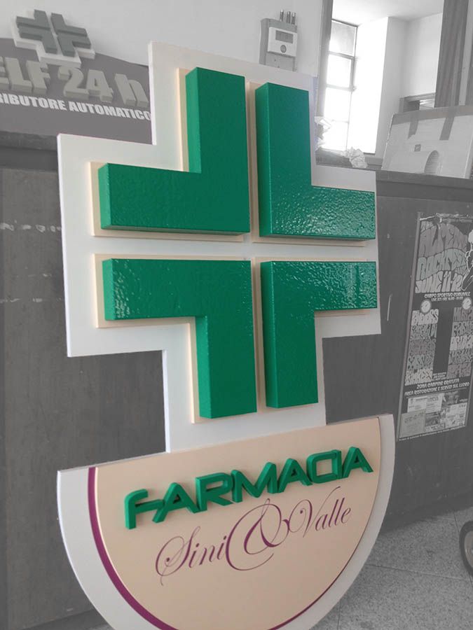 Insegne 3D in rilievo