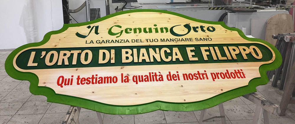 Insegne in Legno