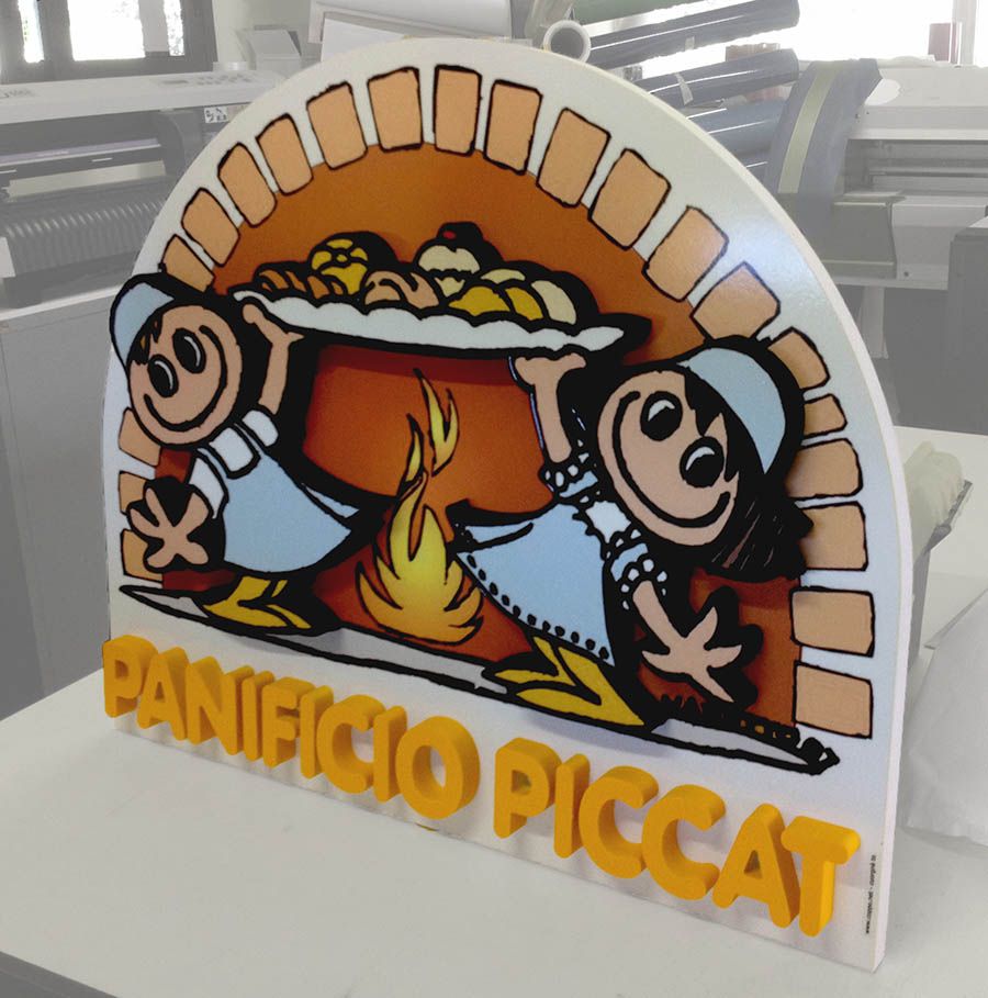 Insegne 3D in rilievo